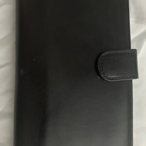 Coach Black Leather Wallet Case